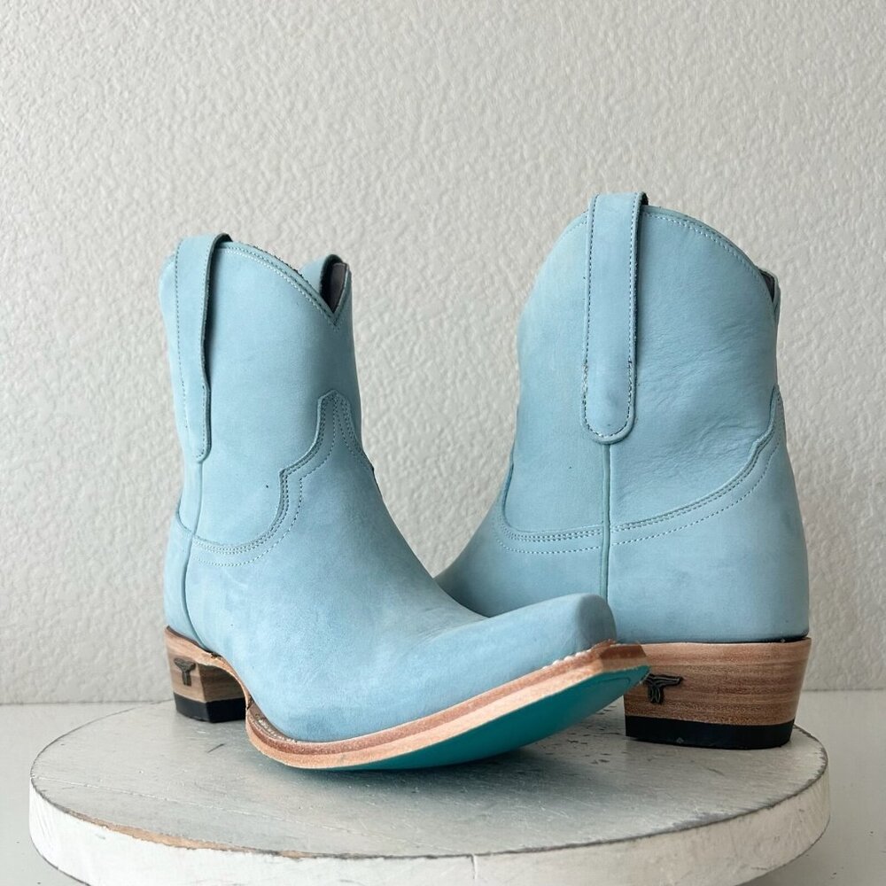 Lane Emma Jane Light Blue Women's Western Ankle Boots US Women’s 8.5